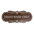 thumbnail image 1 of Designer Hand Wash Only Sign(Walnut) - Medium, 1 of 6