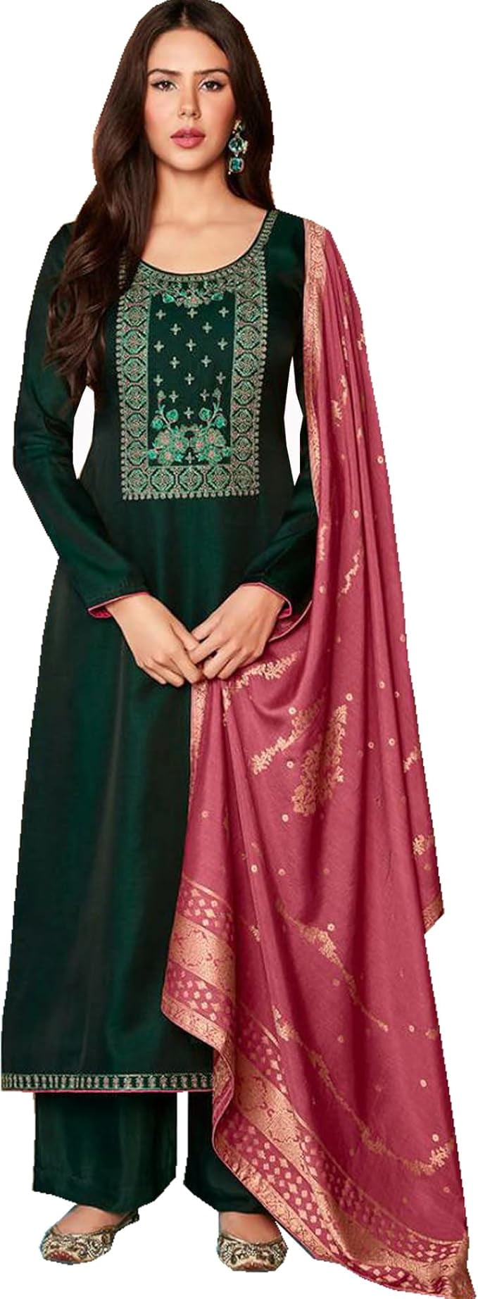 Designer Heavy Worked Salwar Kameez Suits Indian Pakistani Sewn Shalwar Plaazo Dresses ( Green, XXS - 34 ), Women's Designer Heavy Worked Salwar Kameez Suits Indian Pakistani Sewn Shalwar Plaazo Dresses ( Green, XXS - 34 ), Women's