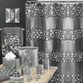 thumbnail image 1 of Designer Home 13 Piece Full Bath Accessories - Includes Curtain, Towel Sets, Rug Set (Silver), 1 of 8
