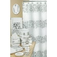 thumbnail image 1 of Designer Home 13 Piece Full Bath Accessories - Includes Curtain, Towel Sets, Rug Set (White), 1 of 8