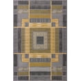 thumbnail image 1 of Designer Home Angles Area Rug 702-25071 Ambience Silver Boxes Lines 2' 7" x 4' 2" Rectangle, 1 of 1