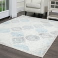 thumbnail image 1 of Designer Home Area Rug Gray Blue Green Contemporary Modern Petals Rug Carpet, 1 of 8