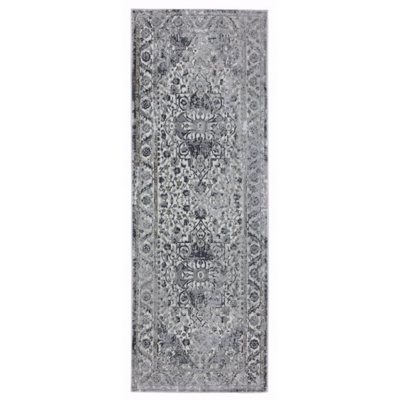 Designer Home Aviona Area Rug 2610 20691 Adelaide Wheat Bulbs Bordered 2' 7" x 7' 2" Rectangle
