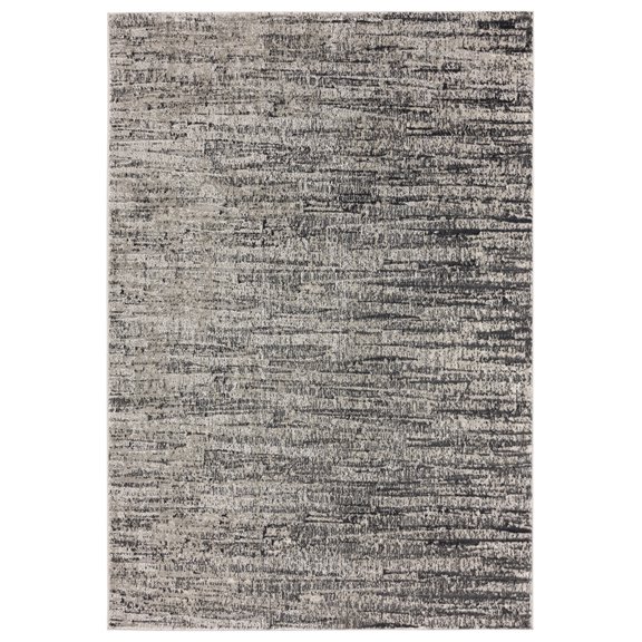 Designer Home Aviona Area Rug 2610 20872 Ives Grey Waves Lines 12' 6" x 15' Rectangle