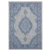 Designer Home Brooklyn Indoor/Outdoor Area Rug 3900 10260 Sant Andrea Blue 5 2" x 7 6" Rectangle