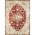thumbnail image 1 of Designer Home Delos Area Rug 3001-00436 Ponte Vecchio Crimson Bordered Petals 1'10" x 7'2" Rectangle, 1 of 3