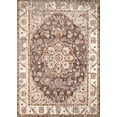 thumbnail image 1 of Designer Home Delos Area Rug 3001-00494 Ponte Vecchio Taupe Bordered Vines 1'10" x 7'2" Rectangle, 1 of 3