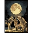 thumbnail image 1 of Designer Home Epoch Area Rug 910-02660 Howling Moon Black Moons Night 5' 3" x 7' 2" Rectangle, 1 of 1