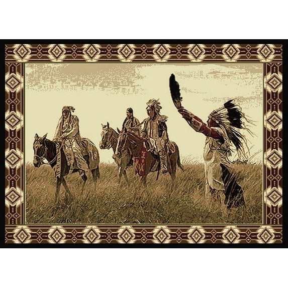 Designer Home Epoch Area Rug 910-07530 Sending Out Black 5' 3" x 7' 2" Rectangle