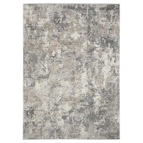 Designer Home Mantra Area Rug 2640 40191 Lennox Wheat Shaded Faded 2' 7" x 7' 4" Rectangle