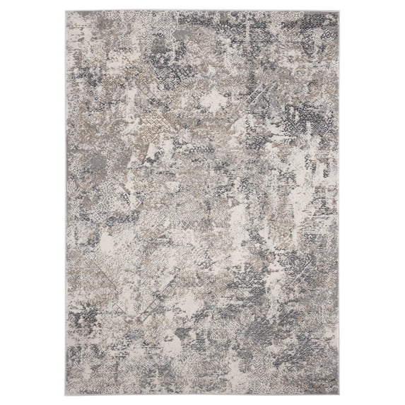 Designer Home Mantra Area Rug 2640 40191 Lennox Wheat Shaded Faded 5' 3" x 7' 2" Rectangle