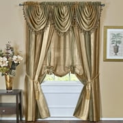 Designer Home Ombre Window Curtains, Modern Semi-Sheer Window Curtain Drape Shade Panels, Window Treatment for Livingroom, Bedroom and Kitchen