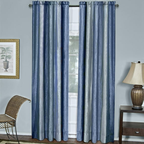 Designer Home Ombre Window Panels, Modern Semi-Sheer Window Curtain Drape 2-Pack Panels, Window Treatment for Livingroom, Bedroom and Kitchen
