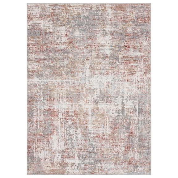 Designer Home Outback Area Rug 4540 20158 Elegance Rust Scratched Faded 7' 10" x 10' 6" Rectangle