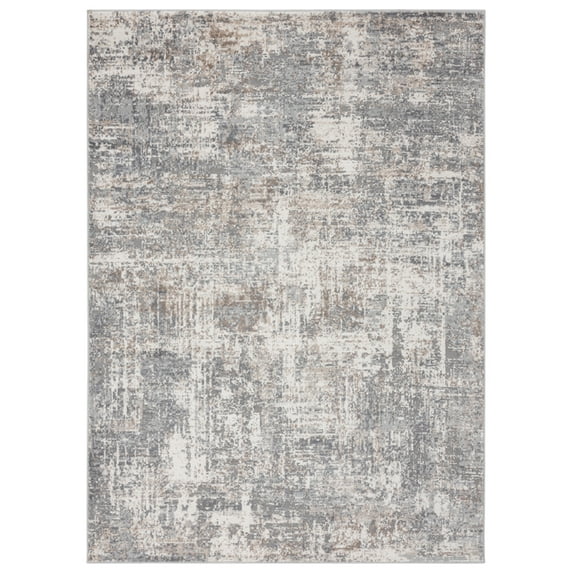 Designer Home Outback Area Rug 4540 20172 Elegance Grey Shaded Vintage 2' 7" x 7' 4" Rectangle