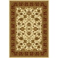 thumbnail image 1 of Designer Home Regal Area Rug 750-00815 Reza Ivory Bordered Scrolls 1' 10" x 2' 8" Rectangle, 1 of 1