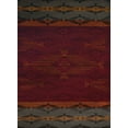 thumbnail image 1 of Designer Home Regal Area Rug 750-06030 Native Skye Red Banded Lines 1' 11" x 7' 2" Rectangle, 1 of 1