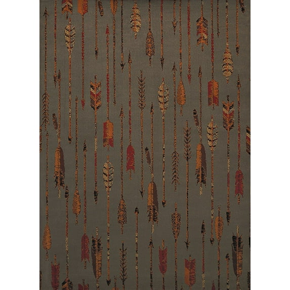 Designer Home Regal Area Rug 750-06367 Quilted Arrow Blue/Grey 1' 10" x 3' Rectangle