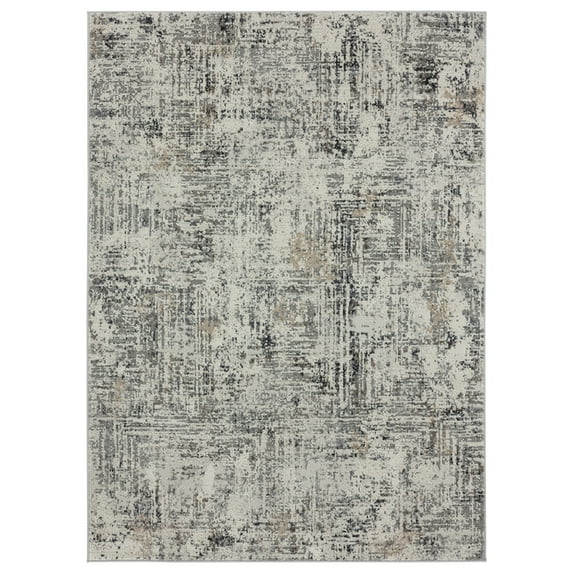 Designer Home Slate Area Rug 4535 10291 Mizar Wheat Faded Worn 9' 10" x 13' 2" Rectangle