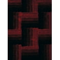 thumbnail image 1 of Designer Home Suave Area Rug 2100-20330 Flagstone Red Banded Rows 7' 10" x 10' 6" Rectangle, 1 of 3