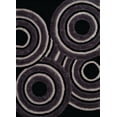 thumbnail image 1 of Designer Home Suave Area Rug 2100-20570 Records Black Geometric Swirls 7' 10" x 10' 6" Rectangle, 1 of 3