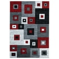 thumbnail image 1 of Designer Home Swan Area Rug 2050 10230 Cicero Red Blocks Cubes 7' 10" x 10' 6" Rectangle, 1 of 2