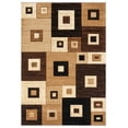 thumbnail image 1 of Designer Home Swan Area Rug 2050 10250 Cicero Brown Cubes Blocks 1' 10" x 2' 8" Rectangle, 1 of 2