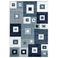 thumbnail image 1 of Designer Home Swan Area Rug 2050 10264 Cicero Navy Squares Blocks 2' 7" x  7' 4" Rectangle, 1 of 2