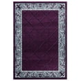 thumbnail image 1 of Designer Home Swan Area Rug 2050 10982 Altamont Plum Flur De Lis Scrolls 5' 3" x 7' 6" Rectangle, 1 of 2