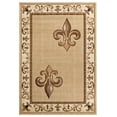 thumbnail image 1 of Designer Home Swan Area Rug 2050 11226 Lilium Beige Flur De Lis Curls 2' 7" x  7' 4" Rectangle, 1 of 2