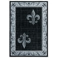 thumbnail image 1 of Designer Home Swan Area Rug 2050 11272 Lilium Grey Curls Scrolls 5' 3" x 7' 6" Rectangle, 1 of 2