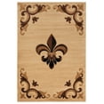 thumbnail image 1 of Designer Home Swan Area Rug 2050 11726 Barnsley Beige Flur De Lis Solid 2' 7" x  7' 4" Rectangle, 1 of 2