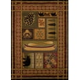 thumbnail image 1 of Designer Home Virtue Area Rug 750 01443 Lodge Canvas Multi Boats Bears 1' 10" x 3' Rectangle, 1 of 2