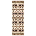 thumbnail image 1 of Designer Home Woodlands Area Rug 2055 40226 Adler Beige Banded Trees 2' 7" x  7' 4" Rectangle, 1 of 2