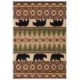 thumbnail image 1 of Designer Home Woodlands Area Rug 2055 40526 Faywood Beige Banded Rows 2' 7" x  4' 2" Rectangle, 1 of 2