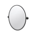 thumbnail image 1 of Gatco Designer II 27.5" Framed Oval Mirror, Matte Black, 1 of 4