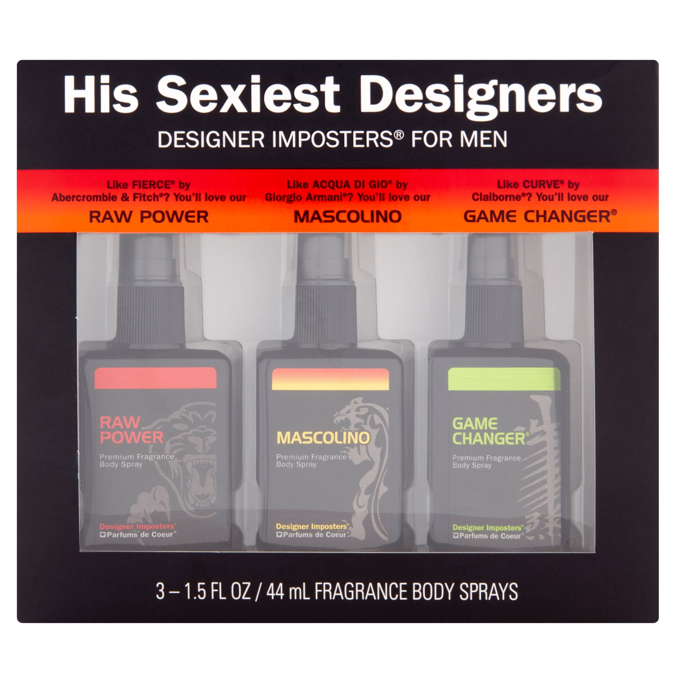 Designer Imposters His Sexiest Designers Fragrance Body Sprays for Men