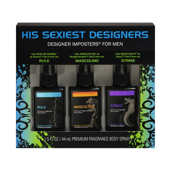 Designer Imposters Men's Fragrance Gift Set, Blue Collection, 3 Piece