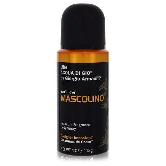 Designer Imposters Mascolino Deodorant Body Spray for Men, 4 oz