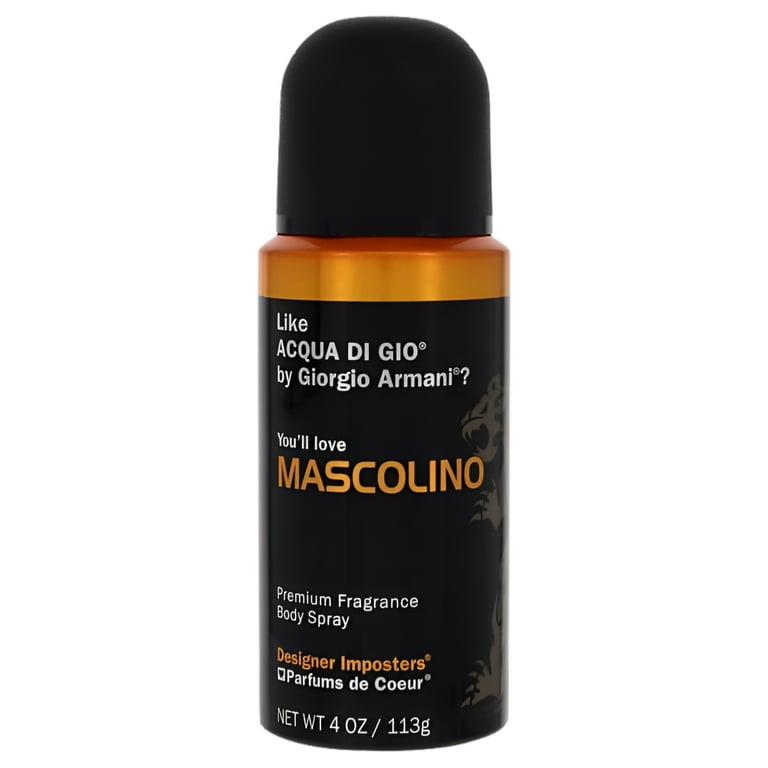 Designer Imposters Mascolino Body Spray By Parfums De Coeur Designer Imposters Mascolino Body Spray By Parfums De Coeur