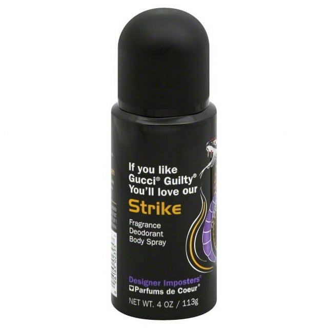 Designer Imposters Strike Fragrance Deodorant Body Spray, 4 oz