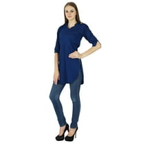 Designer Indian Kurta Women Ethnic Bollywood Cotton Kurti Casual Top Tunic Dress