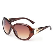 Designer Inspired Fashion Large Frame Sunglasses with UV Protection for Women