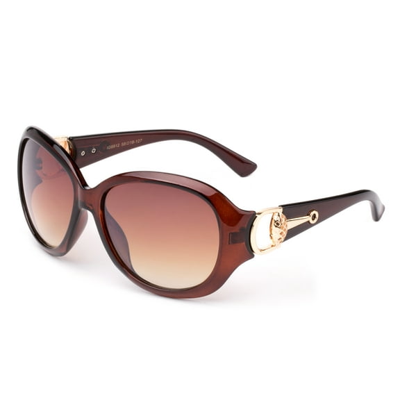 Designer Inspired Fashion Large Frame Sunglasses with UV Protection for Women