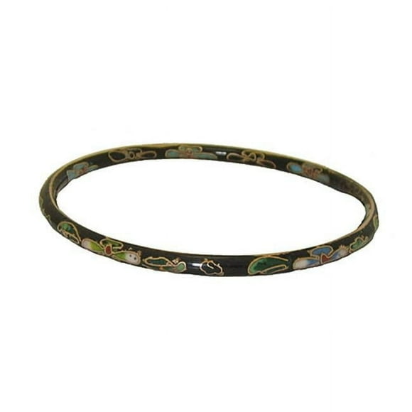 Designer Jewelry 1542BK Cloisonne Bracelets BLACK