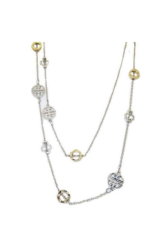 4930MM Two Tone Wholesale Chain with Good Luck Symbols