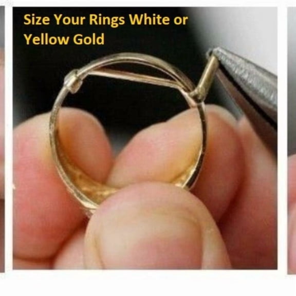 Designer Jewelry 924072X LOCK RING GUARD SIZER CREATES A CUSTOM FIT IN WHITE GOLD RINGS