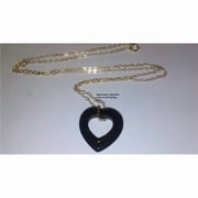 Designer Jewelry BLACKHEART Black Onyx Heart Pendant
