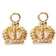 Designer Jewelry Crown Earring Charms wholesale