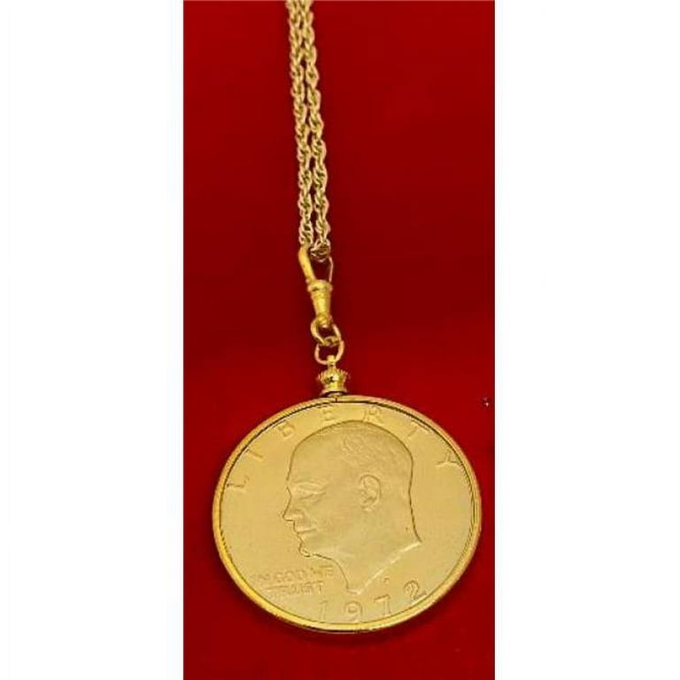 Designer Jewelry ESINEC PLAIN Eisenhower one dollar coin necklace - Main Image